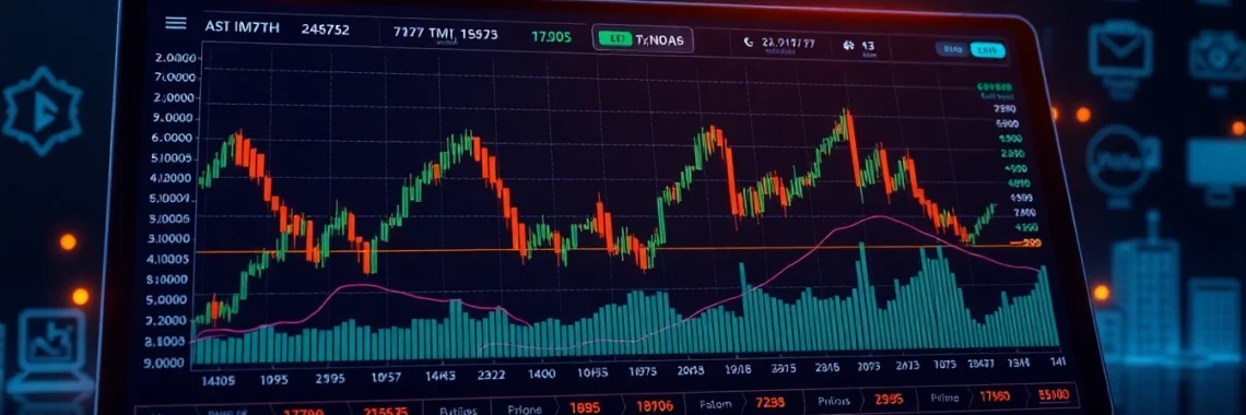 Interactive AICoin官网 interface showcasing real-time crypto charts and alerts on multiple devices, emphasizing security and user-friendly design for digital asset management.