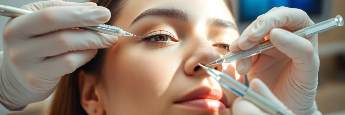 Experienced Zurich doctor administering Botulinumtoxin injections for facial wrinkle reduction, ensuring natural results and safety.
