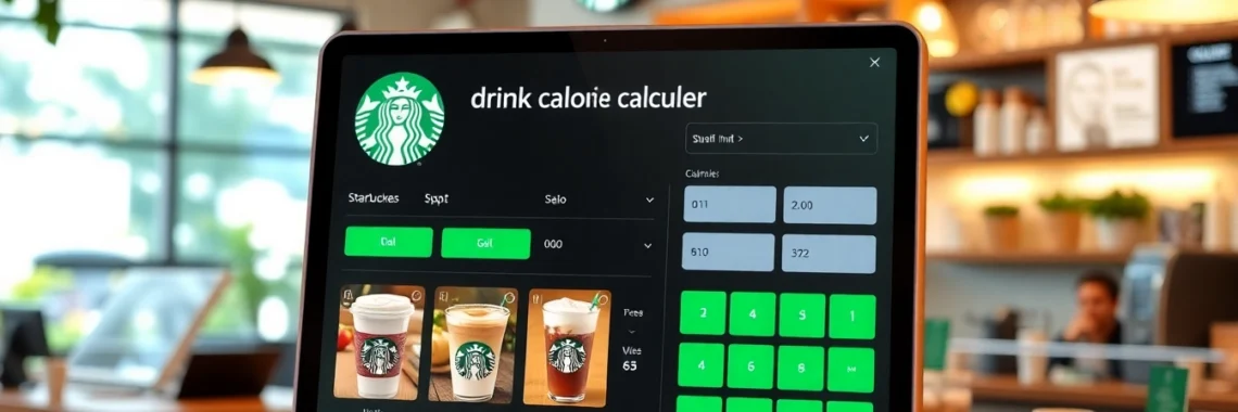 Interactive Starbucks calories calculator showcasing custom drink options and live nutrition updates for health-conscious customers.