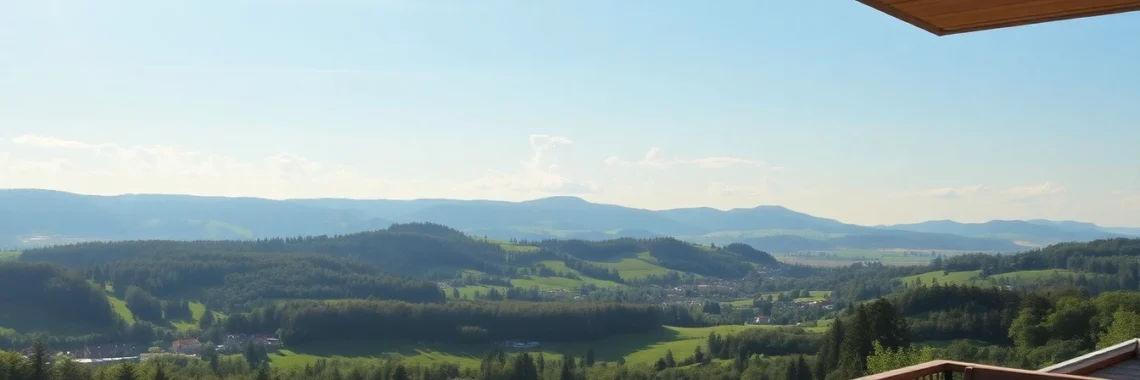 Saalfeld vacation accommodation with a stunning view of the Thüringer Wald, perfect for nature lovers.