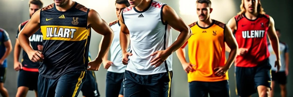 Teamwear in action: athletes wearing custom jerseys and sports gear to boost team spirit and performance.