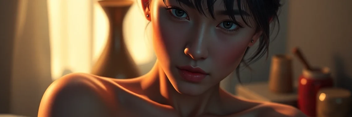 Demonstration of a no limit NSFW AI generator creating hyperrealistic and expressive images with detailed textures and natural posing.