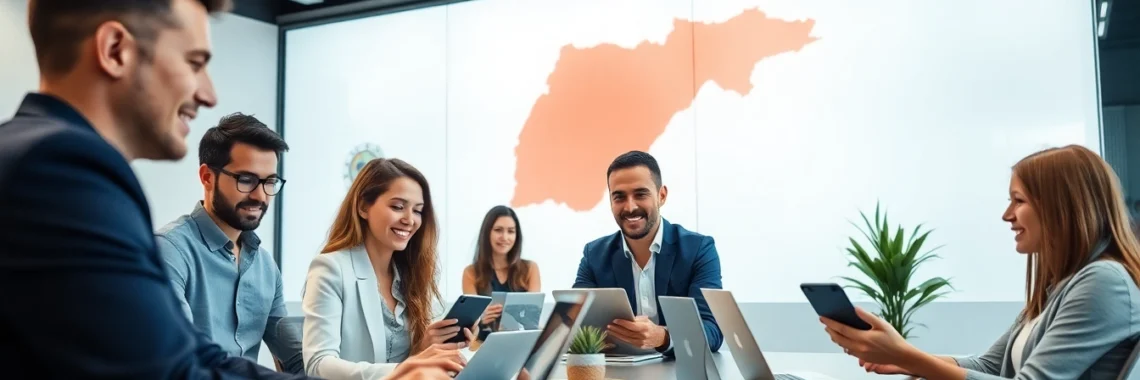 Professional team enabling offshoring de service maroc through digital solutions for business