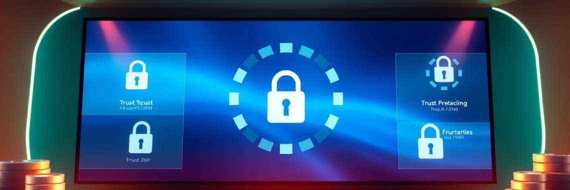 Professional illustration highlighting Guvenilir casino siteleri with trust symbols and secure