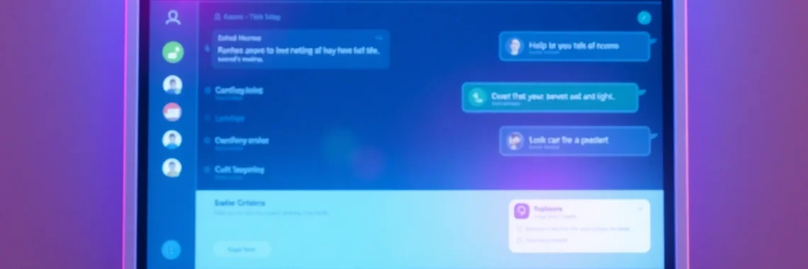Interactive chat platform highlighting seamless communication and user engagement for online