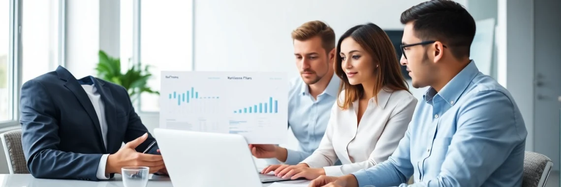 Professionals analyzing group retirement services plans to ensure financial security and